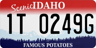 ID license plate 1T0249G