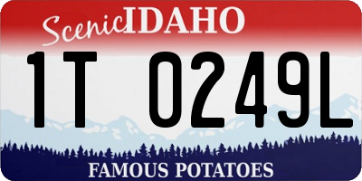 ID license plate 1T0249L