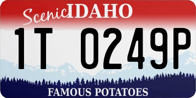 ID license plate 1T0249P