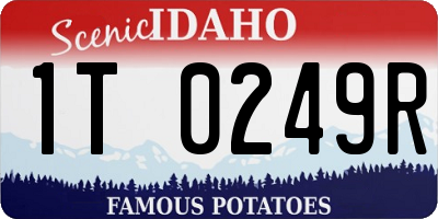 ID license plate 1T0249R
