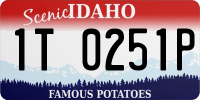 ID license plate 1T0251P