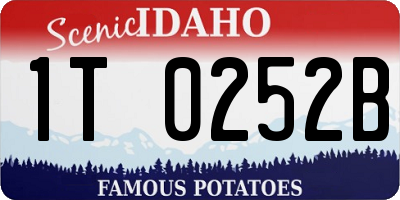 ID license plate 1T0252B