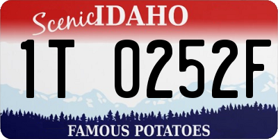 ID license plate 1T0252F