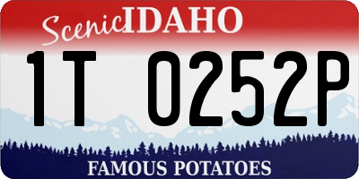 ID license plate 1T0252P