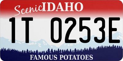 ID license plate 1T0253E