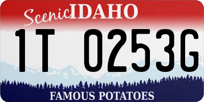 ID license plate 1T0253G
