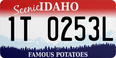 ID license plate 1T0253L