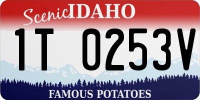 ID license plate 1T0253V