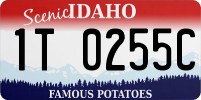 ID license plate 1T0255C