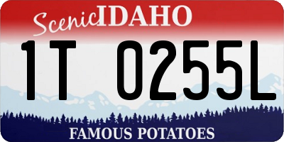 ID license plate 1T0255L