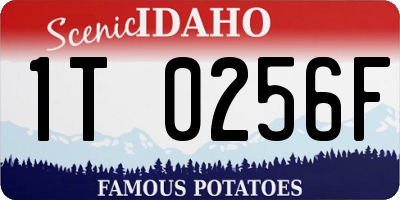 ID license plate 1T0256F
