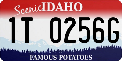 ID license plate 1T0256G