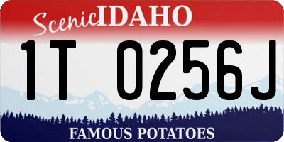 ID license plate 1T0256J