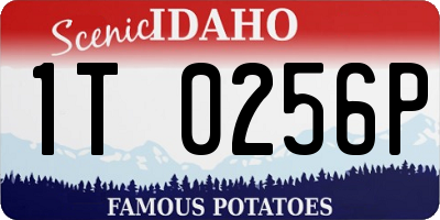ID license plate 1T0256P