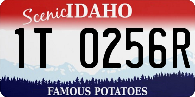 ID license plate 1T0256R