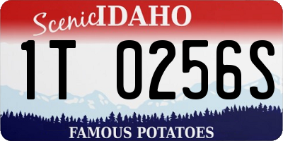 ID license plate 1T0256S