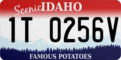 ID license plate 1T0256V