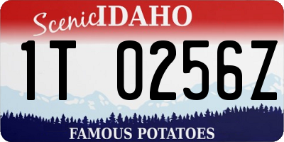 ID license plate 1T0256Z