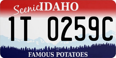 ID license plate 1T0259C