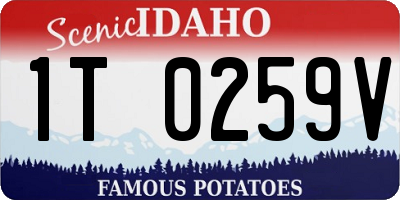 ID license plate 1T0259V