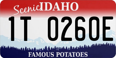 ID license plate 1T0260E