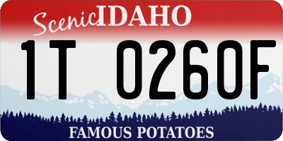 ID license plate 1T0260F