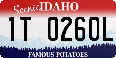 ID license plate 1T0260L