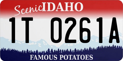 ID license plate 1T0261A