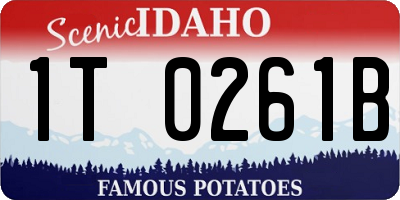 ID license plate 1T0261B