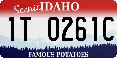 ID license plate 1T0261C