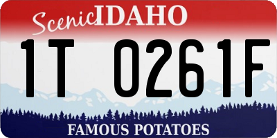 ID license plate 1T0261F