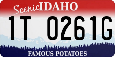 ID license plate 1T0261G