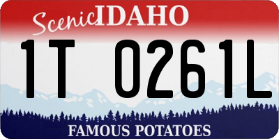 ID license plate 1T0261L