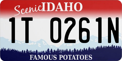 ID license plate 1T0261N