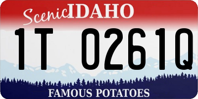 ID license plate 1T0261Q