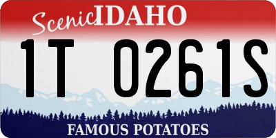 ID license plate 1T0261S