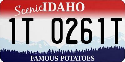 ID license plate 1T0261T