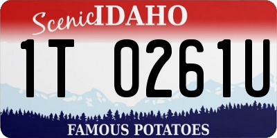 ID license plate 1T0261U
