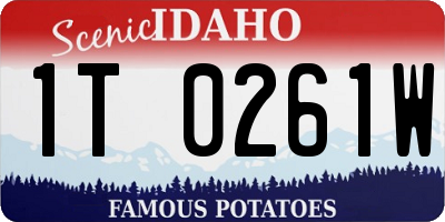 ID license plate 1T0261W