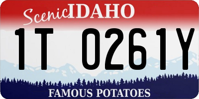 ID license plate 1T0261Y