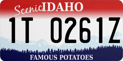 ID license plate 1T0261Z