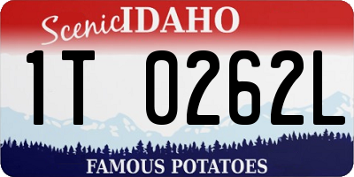 ID license plate 1T0262L