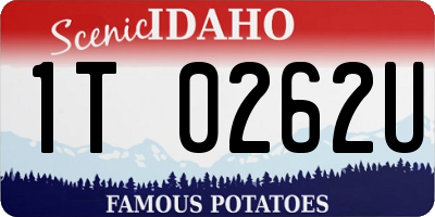 ID license plate 1T0262U