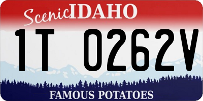 ID license plate 1T0262V