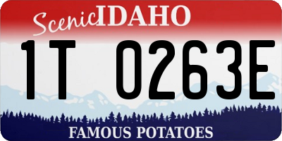 ID license plate 1T0263E