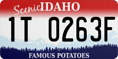 ID license plate 1T0263F