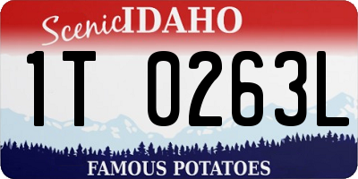 ID license plate 1T0263L