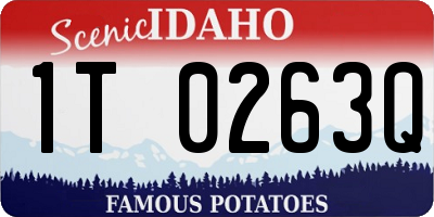 ID license plate 1T0263Q
