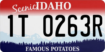 ID license plate 1T0263R