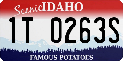 ID license plate 1T0263S